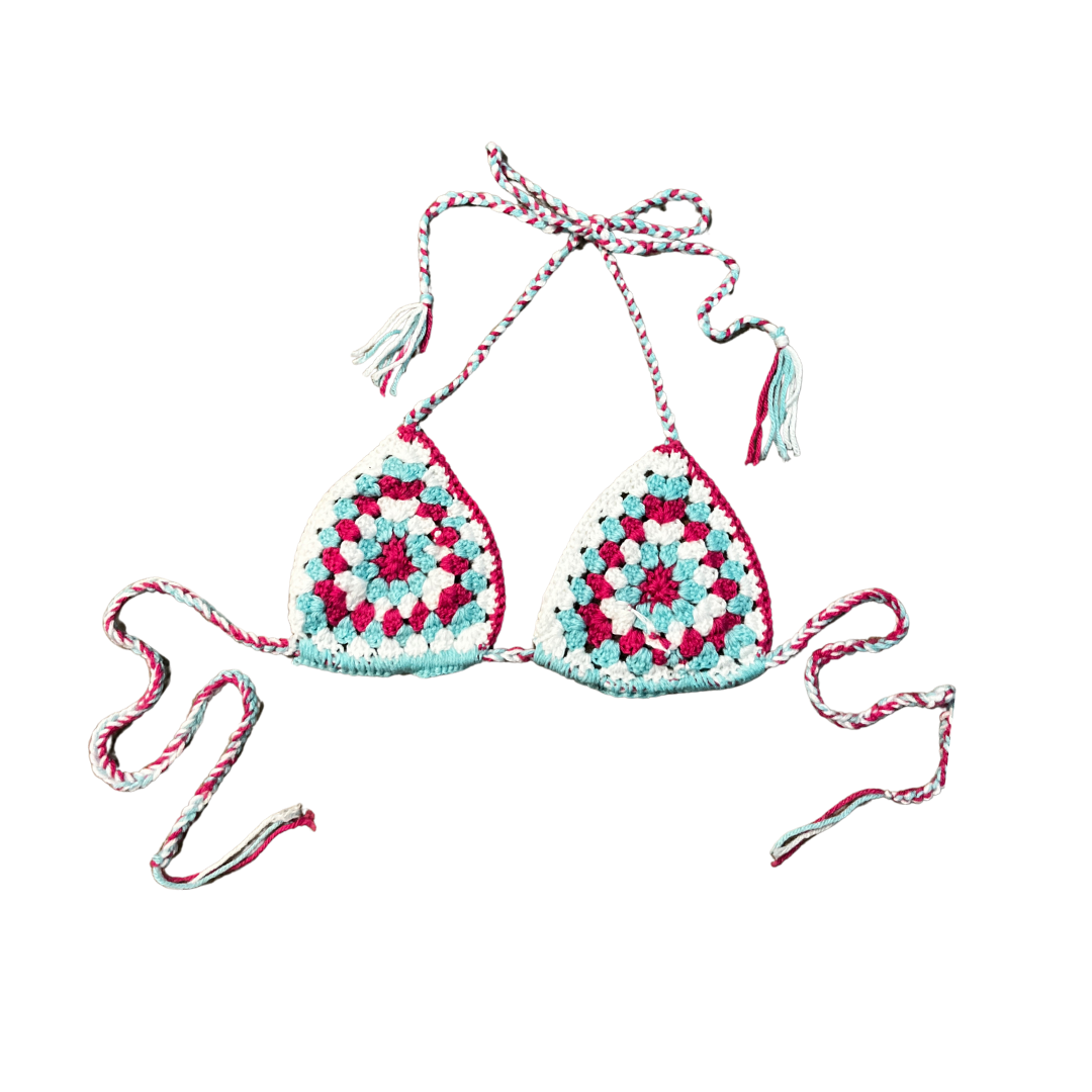 GRANNY SQUARE BIKINI TOP ONLY Johnae granny-square-bikini-top-only-johnae