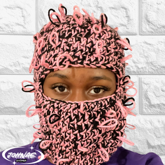 VORTEX DISTRESSED CROCHET BALACLAVA