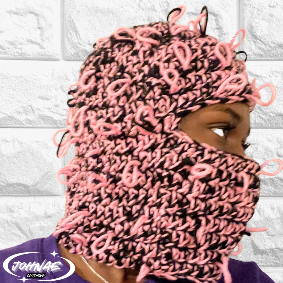 VORTEX DISTRESSED CROCHET BALACLAVA