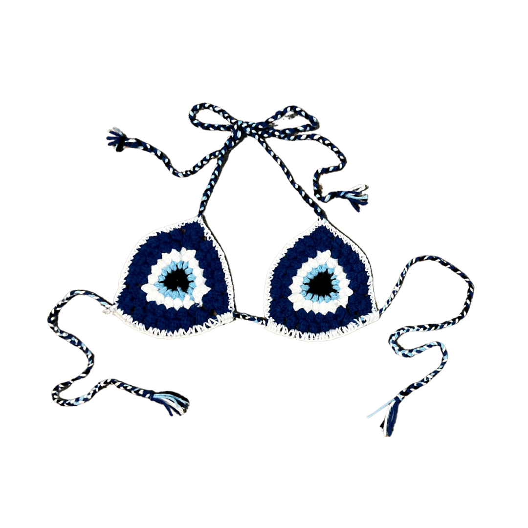 EVIL EYE BIKINI TOP ONLY